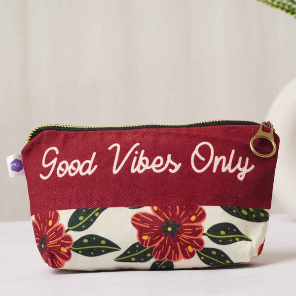 Floral  Printed Travel Pouch - Uncommongifts.in